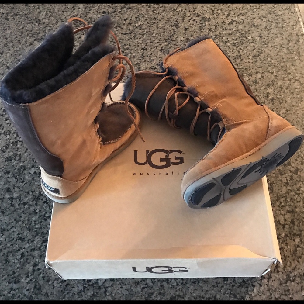 UGG two tone boots